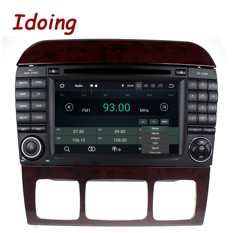 Автомагнитола Idoing 7 &quotPX5 4G + 32G 8 ядер 2Din Android 0 GPS DVD мультимедийный плеер для Mercedes-Benz