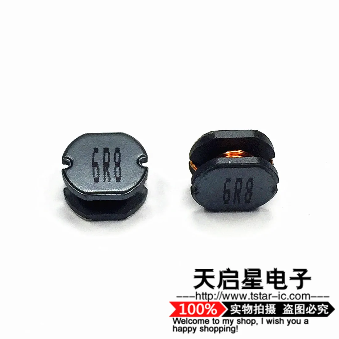 30 шт./индукторы Питания SMD CD73 CD75 6 8 мкГн печать: 6R8 7 8*7*3 5 мм/7 8*7*5 мм = мм/CD75 мм|power