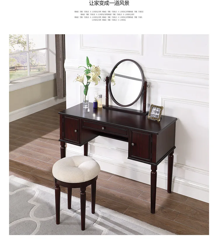 Комоды мебель для спальни набор деревянный комод coiffeuse avec miroir et tabouret туалетный столик tocador de maquillaje туалетный столик