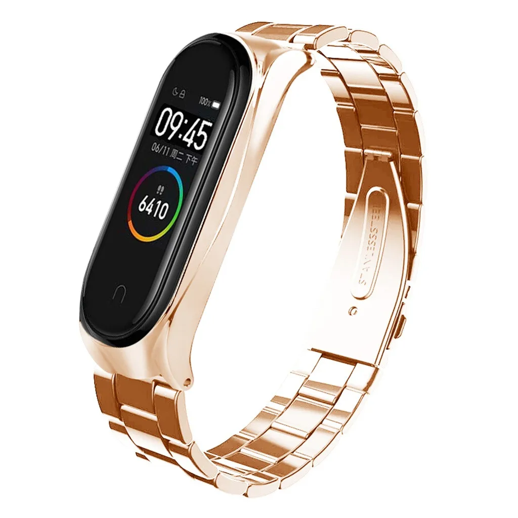 Браслет для Xiaomi mi, умные часы, мягкий ремешок, аксессуары для mi Band 4, нержавеющая сталь, роскошный ремешок на запястье, металлический браслет