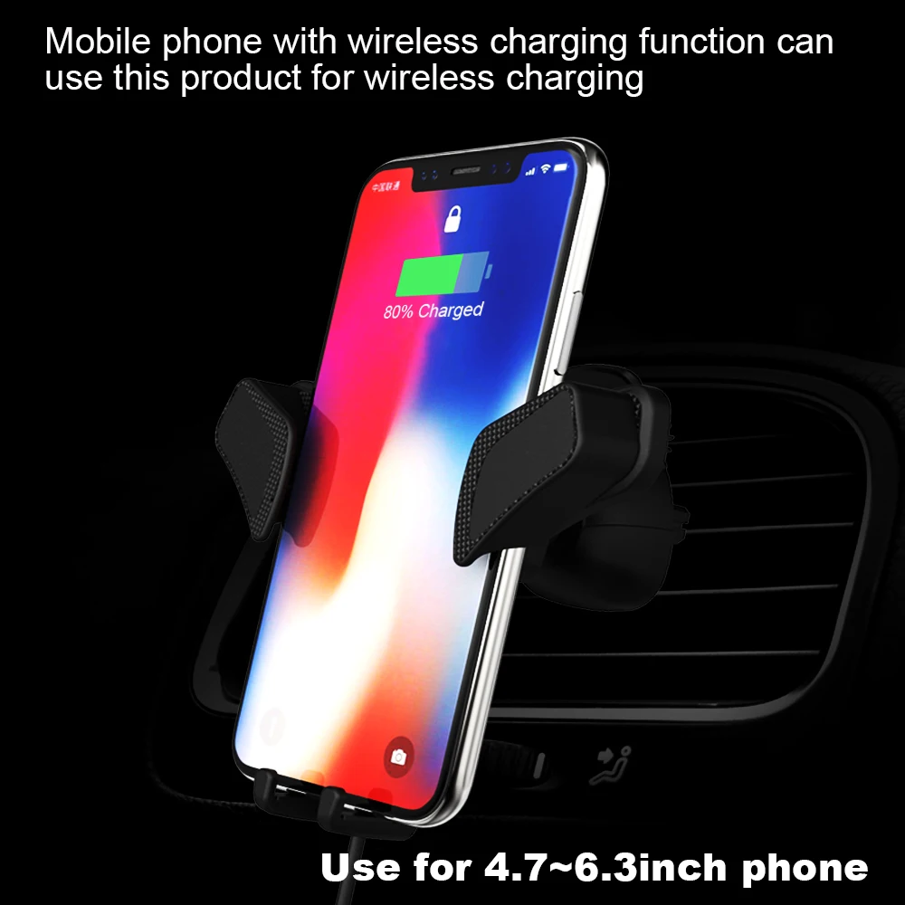 Portefeuille Беспроводной автомобиля Зарядное устройство для Apple iPhone XS Max XR X 8 плюс samsung