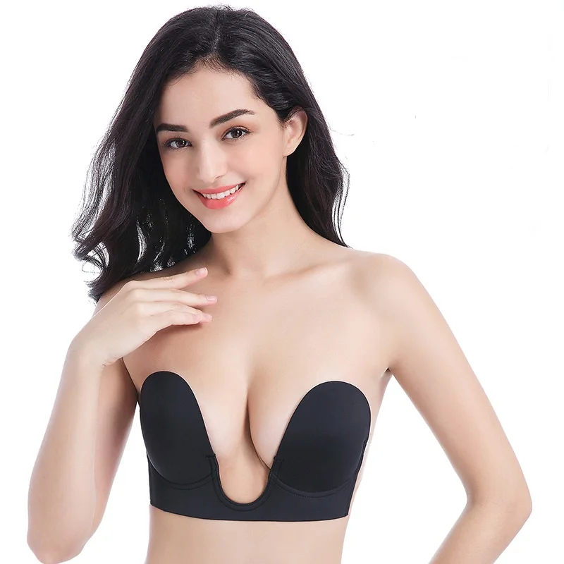 Бюстгальтер без бретелек женский бюстгальтер сексуальное u образное нижнее