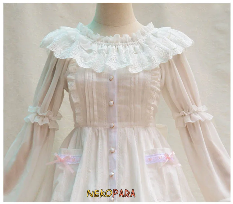 Чистый белый Симпатичные платья принцессы одежда для девочек в стиле