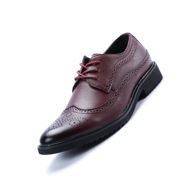 2018 Men Soft Comfort Leather Shoes Men's Formal Business High Quality Pointed Dress | Обувь