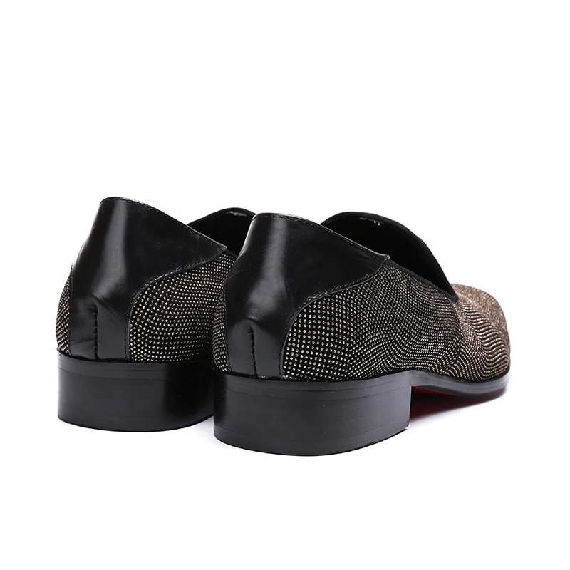 Mens Shoes Factory Customized Casual Crystal Slip On Loafers 2018 New Male Flats Metal Decoration Breathable Zapatillas Hombre | Обувь