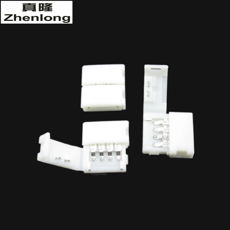 Zhenlong 8 мм/10 мм 2 контактный 4PIN PCB Solderless коннектор адаптер для SMD 5050 3528