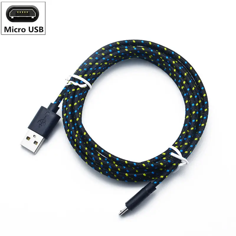black Кабель зарядного устройства для samsung Galaxy A3 A5 A7 J3 J5 J7 кабель Micro USB для быстрой зарядки для samsung S6 S7 Edge Plus провод передачи данных - Цвет: black