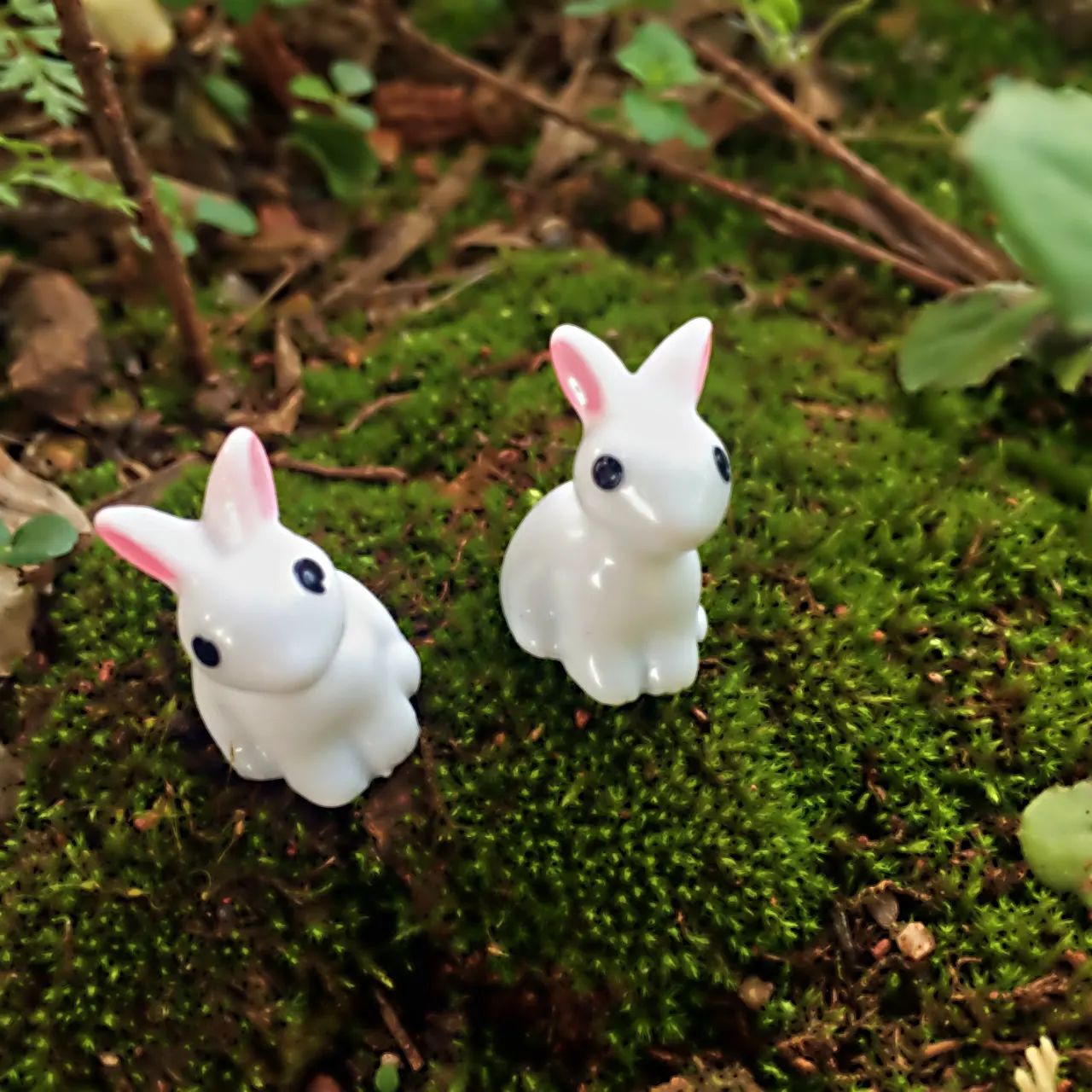 Micro landscape ornaments Tuzki small ears rabbit resin crafts Tea Pet | Дом и сад