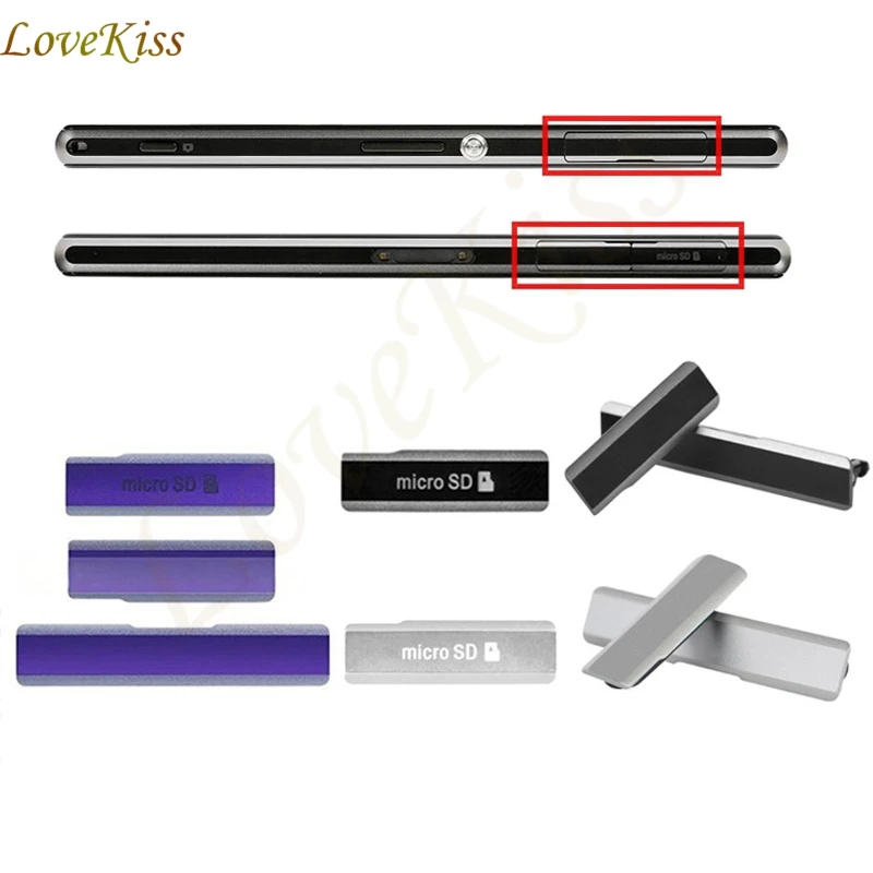 Новый usb порт для зарядки пылезащитный чехол + Micro SD слот sim карты Sony Xperia Z1 C6902 L39H C6903