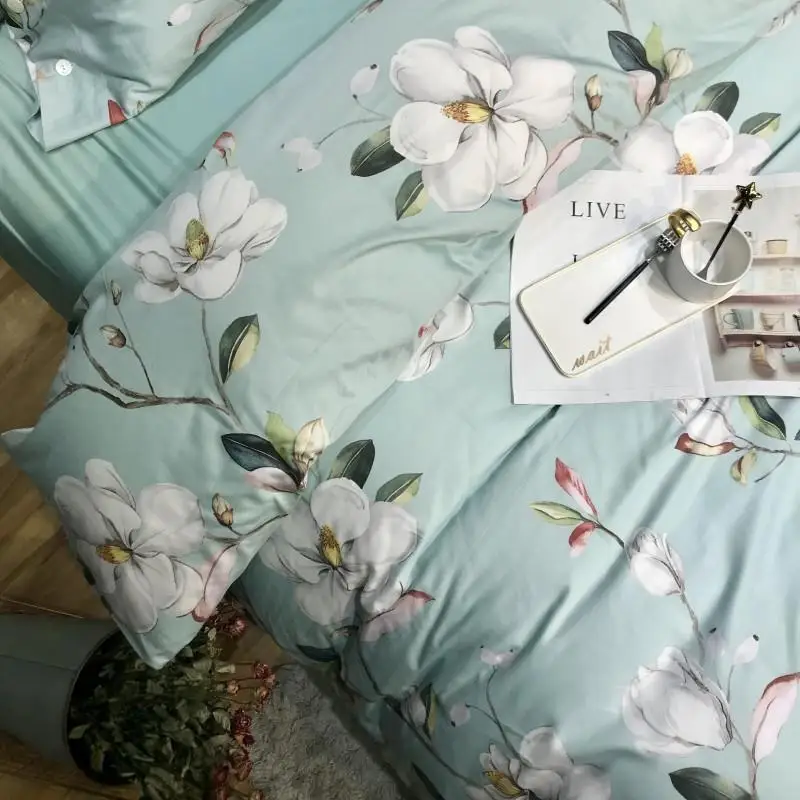 Египетский хлопок queen King size постельные принадлежности из шелка комплект роскошная простыня комплект резиновый простынь пододеяльник ropa de cama linge de lit