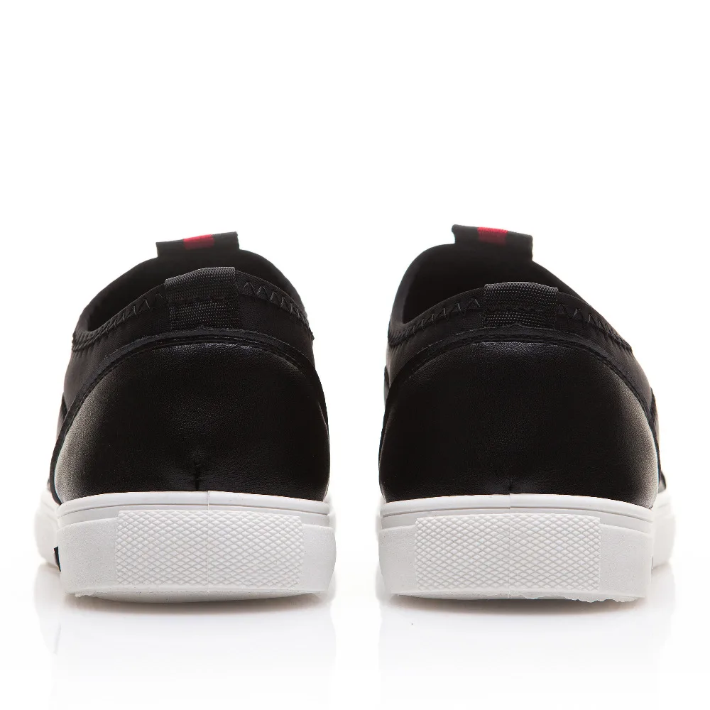 XPER Brands Fashion Sneaker Men Flats Casual Shoes Slip-on Black Loafers Breathable Male Vulcanized XD8091BL | Обувь