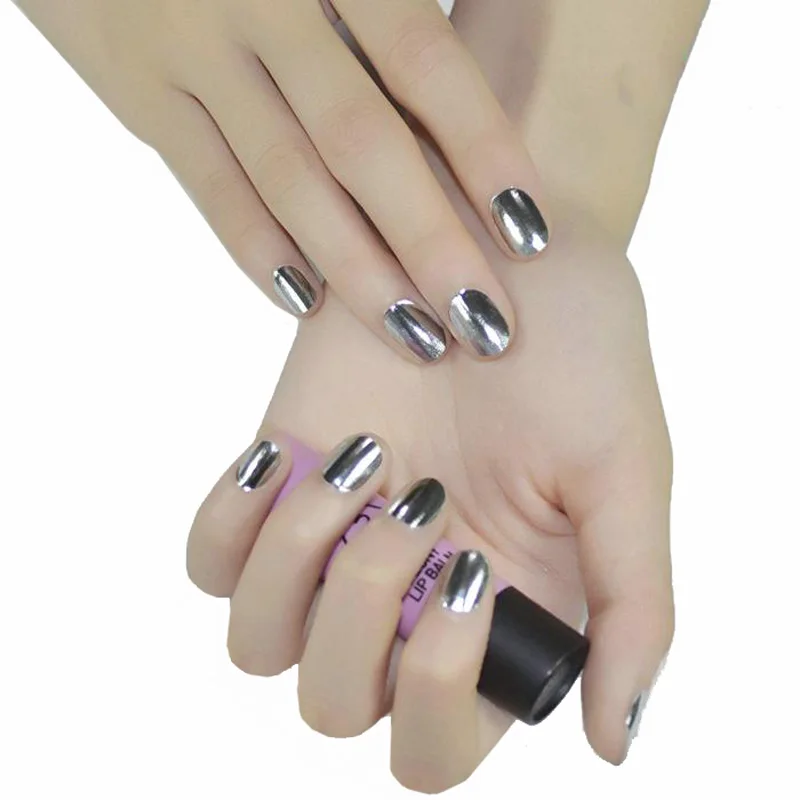 1 лист металла зеркало Серебряный Nail Art накладки для ногтей 3D Красота полное покрытие обертка из фольги украшения Наклейка французский аксессуары для маникюра