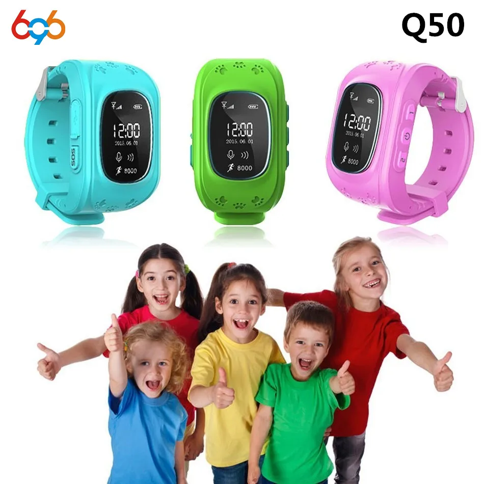 Детская gps Детские умные часы браслет с поддержкой G36 Q50 GSM GPRS локатор трекер анти