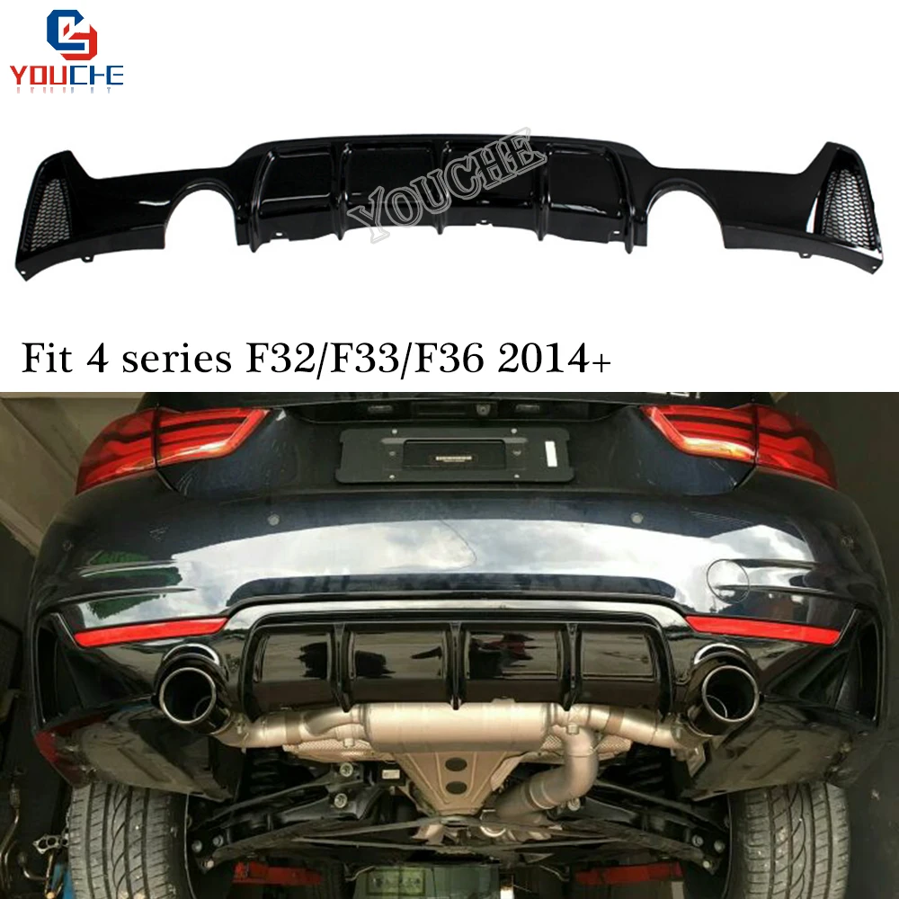 F32 задний спойлер бампер диффузор для BMW 4 серии F33 купе трансформер F36 Gran Coupe седан
