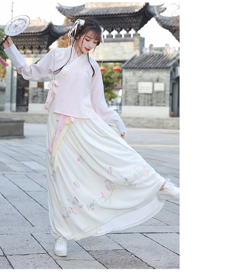 Hanfu танцевальный костюм женский костюм династии Цин китайский костюм восточное платье традиционная китайская одежда для женщин