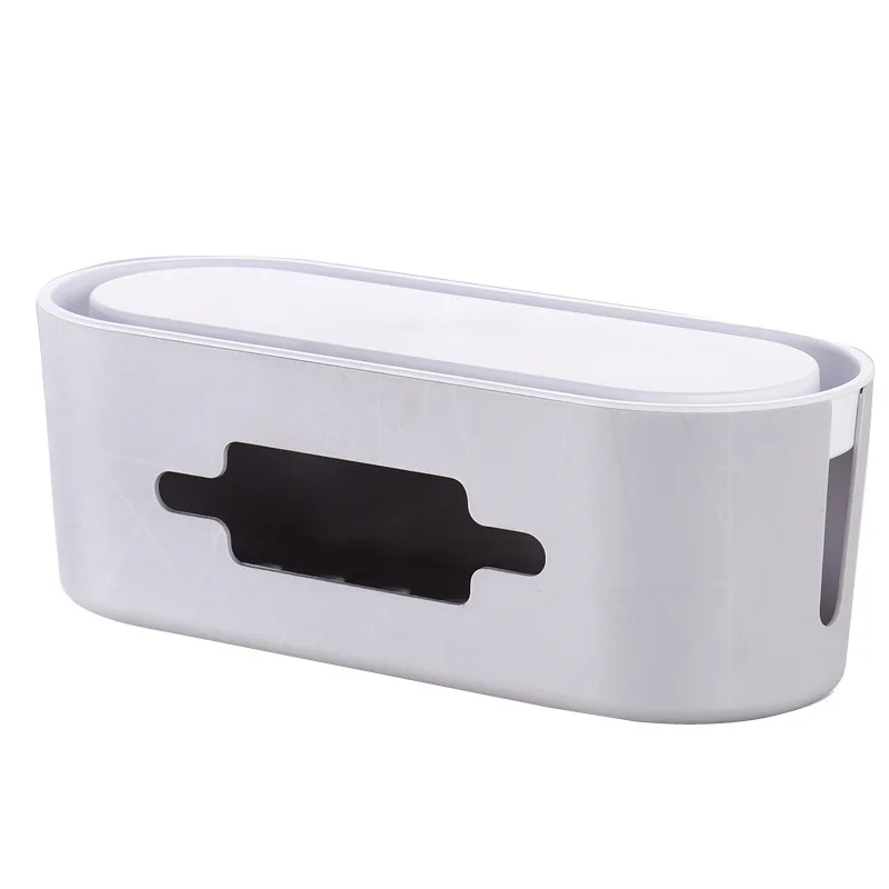 1 Pcs Creative Home Multi-purpose ABS Plastic Desktop Network Cable Storage Box Holder Anti-skidding For Power Line | Дом и сад