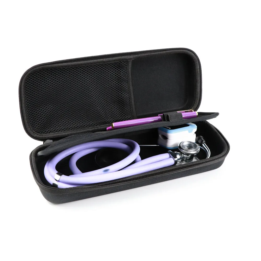 Новейшие EVA жесткая защитная сумка чехол для 3 м Littmann Classic III/Melo III MDF/АЦП/Omron стетоскоп, сетчатый карман для acceeories