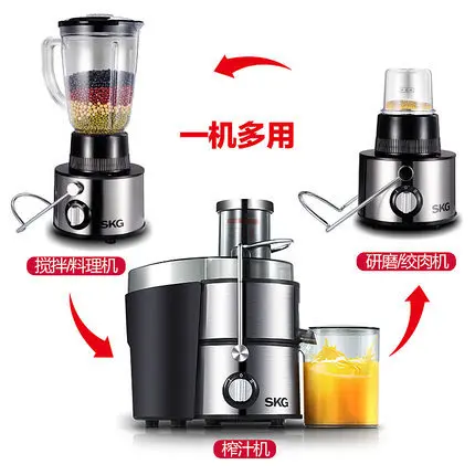 Бытовая электрическая мясорубка Соковыжималка из нержавеющей стали с питанием