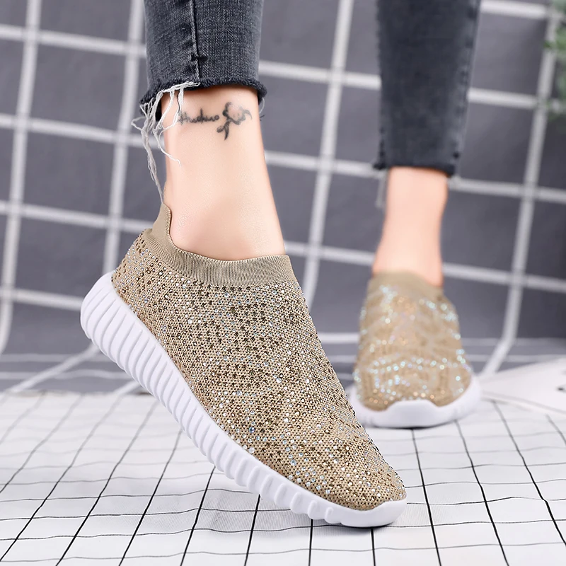 beige YRRFUOT/женские кроссовки; трендовая Брендовая женская обувь на шнуровке; обувь для отдыха; zapatos mujer; женские кроссовки на плоской подошве из сетчатого материала - Цвет: beige