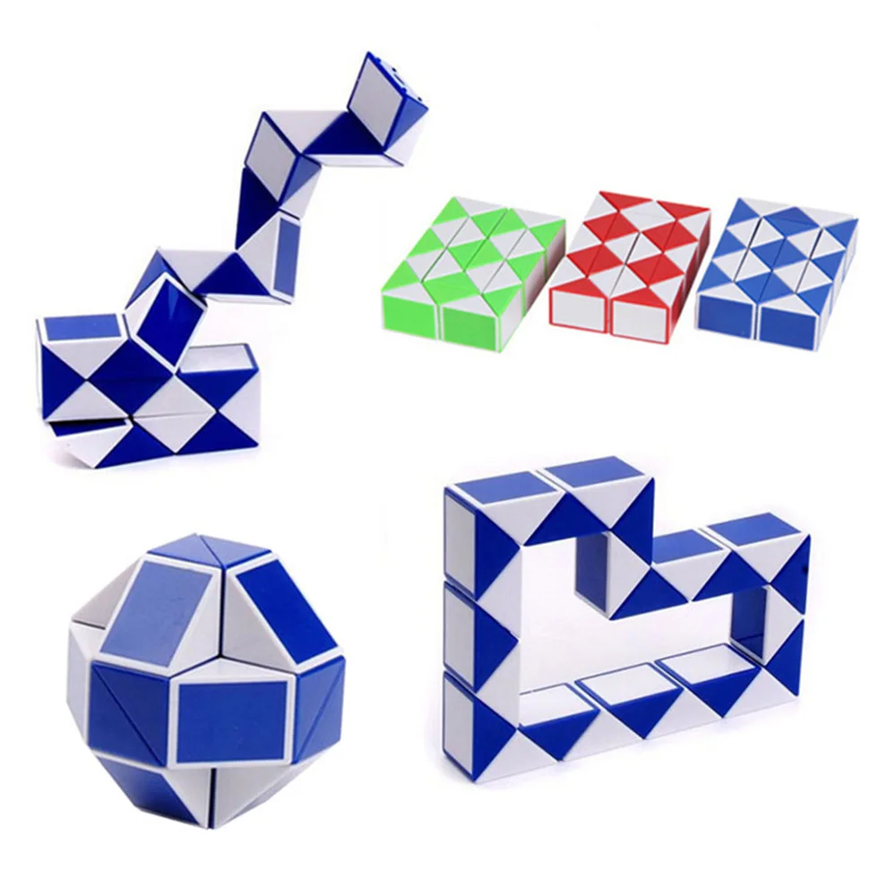 

2019 Cool Gift Kid Magic Cube Snake Twist Children Game Transformable Gift Puzzle Shape intelligence Novelty Educational Toy