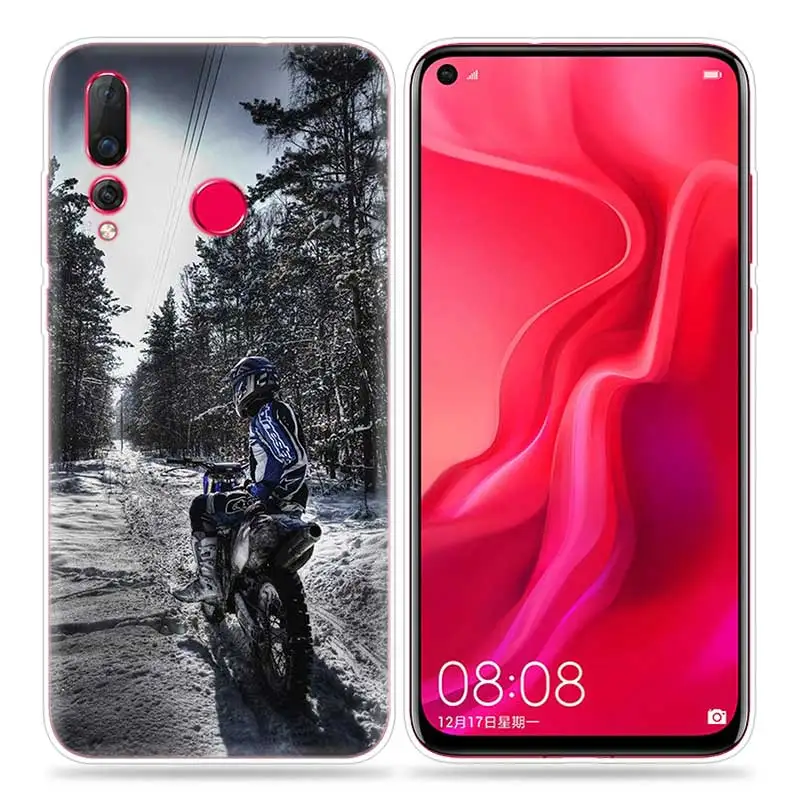 08 Спортивный мягкий чехол Moto Cross для huawei Honor 10i 8S 8A 8C 8X10 9 Y9 Y7 Y6 Y5 Play Lite чехол для телефона Fundas - Цвет: 08