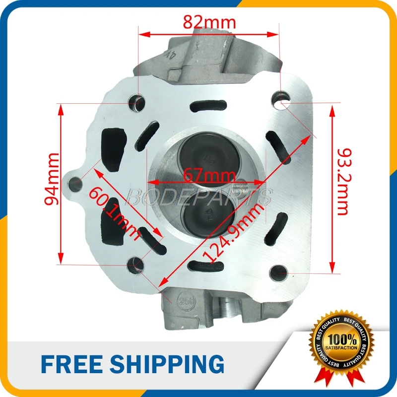 Детали мотоцикла CG250cc головка цилиндра с водяным охлаждением для Zongshen Loncin Lifan