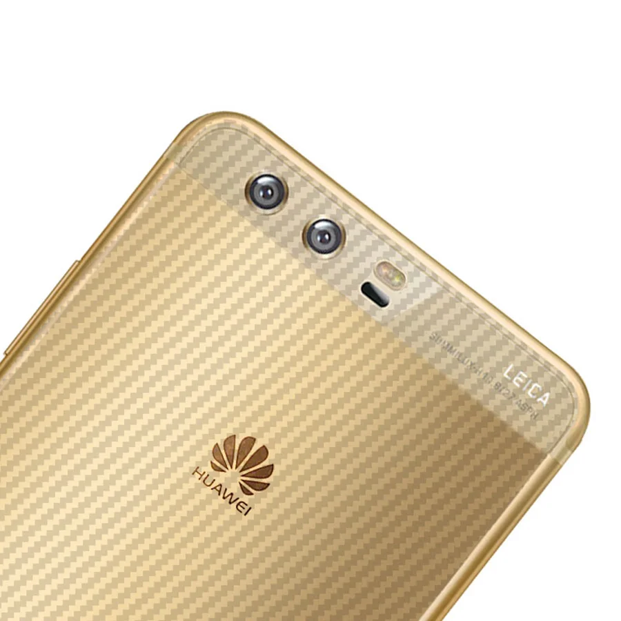 5 шт./лот 3D защита для задней панели из углеродного волокна HuaWei P10 Lite Plus задняя
