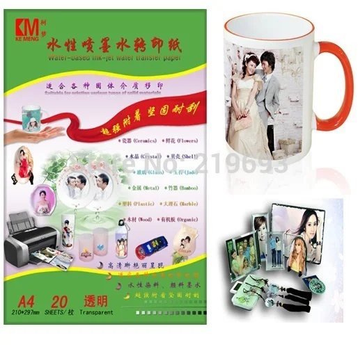 10 шт./лот Бесплатная доставка прозрачный/прозрачный цвет бумага для струйной