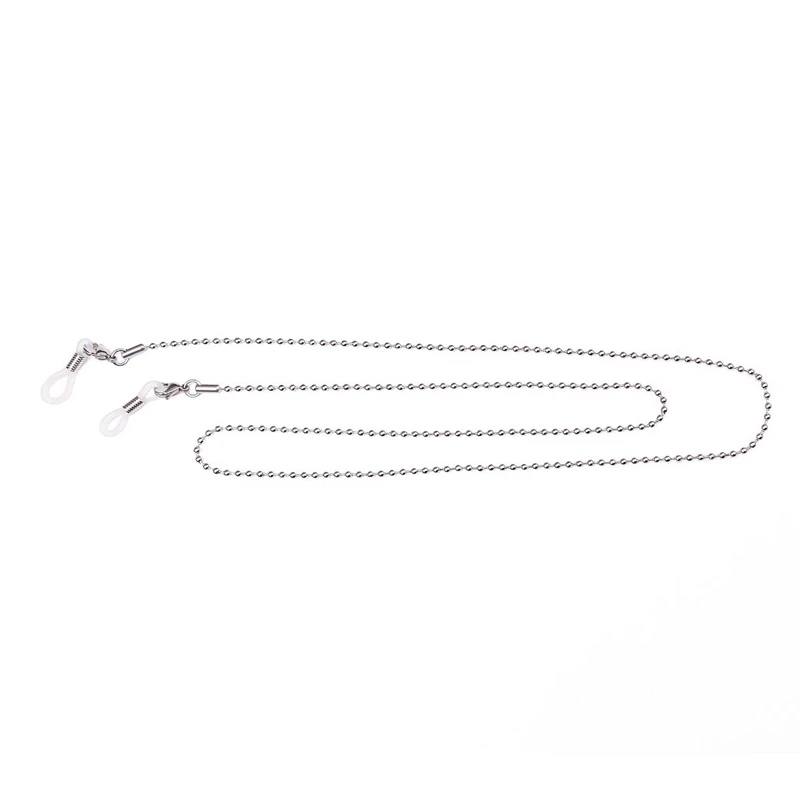 Модные серебряные шарики из нержавеющей стали цепочка для очков шнурок