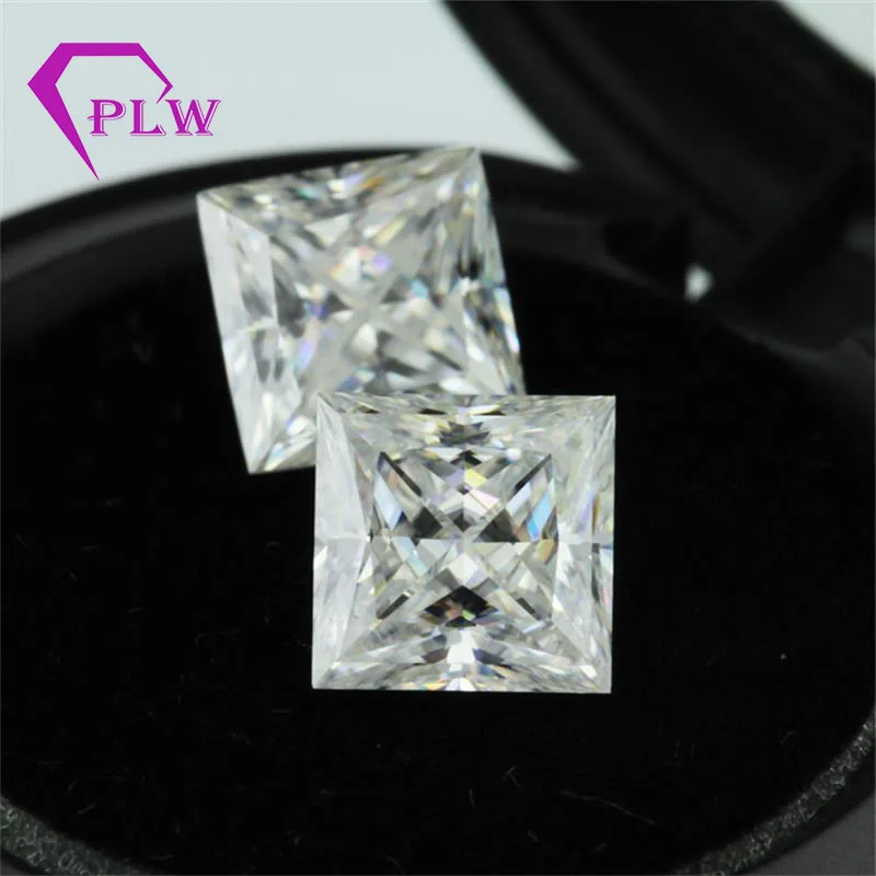 Ювелирные изделия из Прованса по Заводской Цене moissanite princess cut GH цвета 0 4 карат 4*4