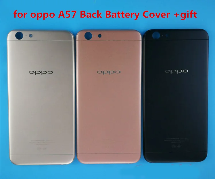 Крышка корпуса батареи для замены для oppo A57 Задняя крышка батареи передняя+ Корпус ЖК рамка пластина Замена для oppo A57+ t