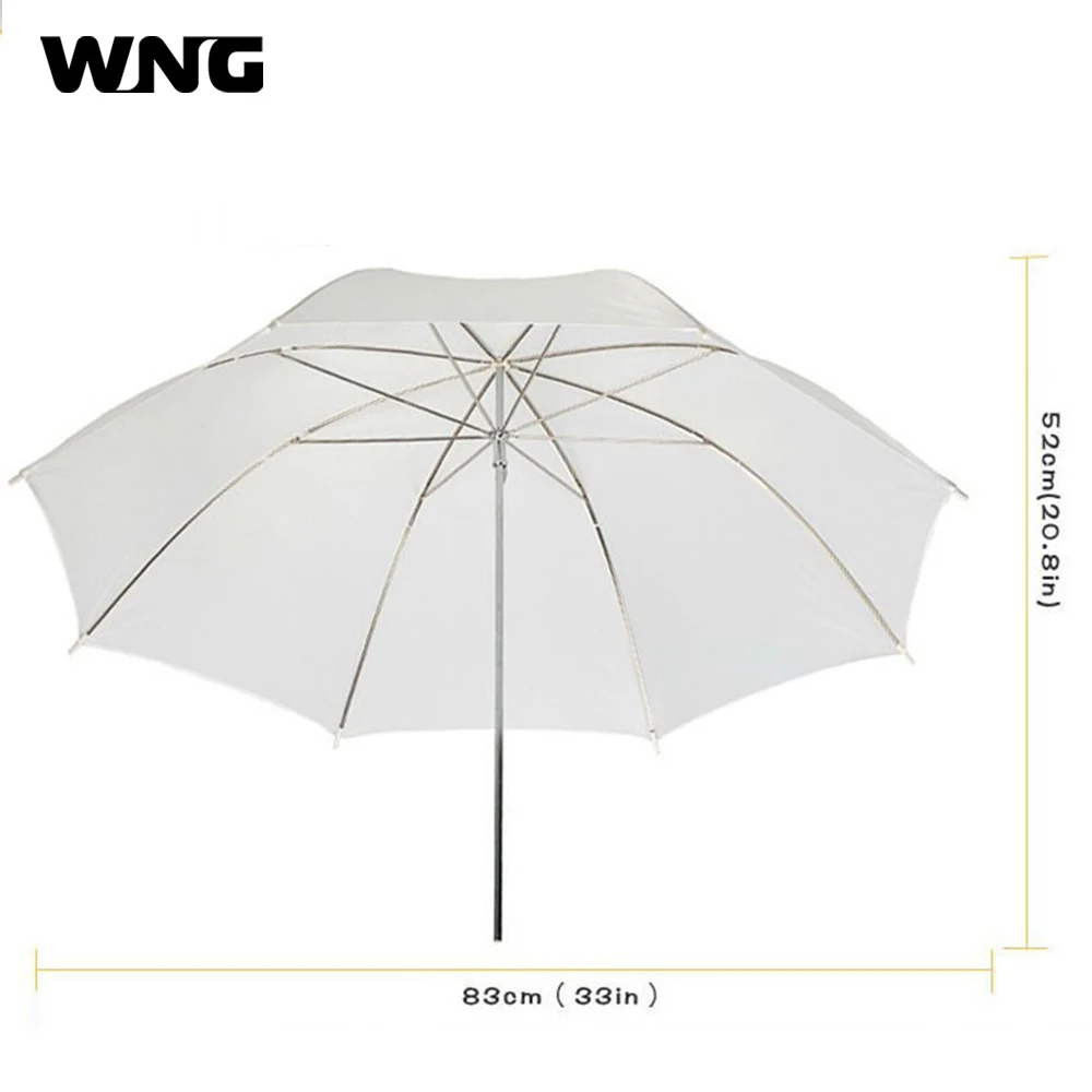 33in 83cm Lightweight Photography Flash Soft Umbrella for Photo Studio Video Shooting Translucent White Diffuser Umbrellas | Электроника