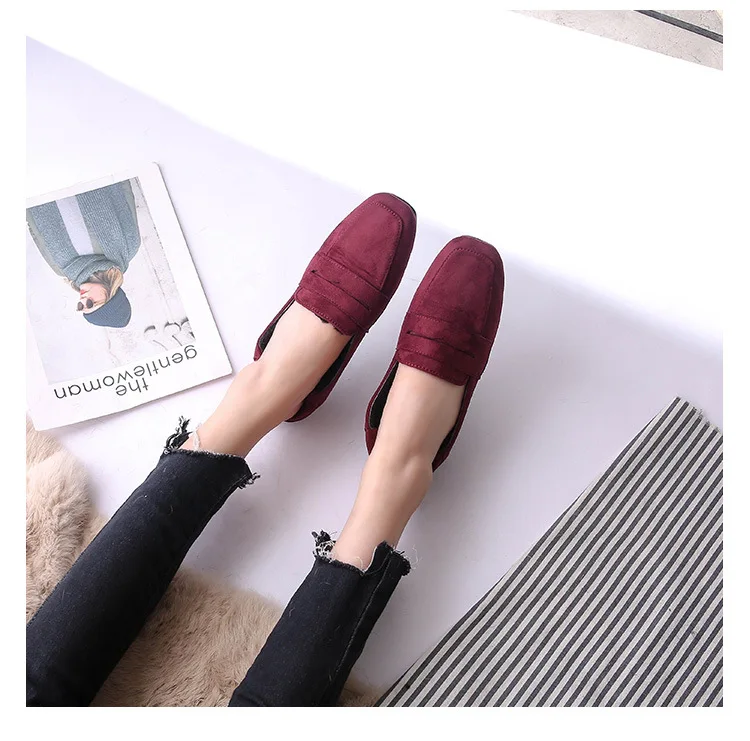 Классическая женская обувь на плоской подошве; zapatos mujer; женская обувь из плюша для работы; зимние теплые лоферы; дизайнерская женская обувь без шнуровки