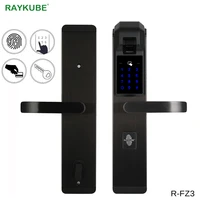 raykube electronic fingerprint door lock home anti theft lock fingerprint verification intelligent lock with password rfid r fz3