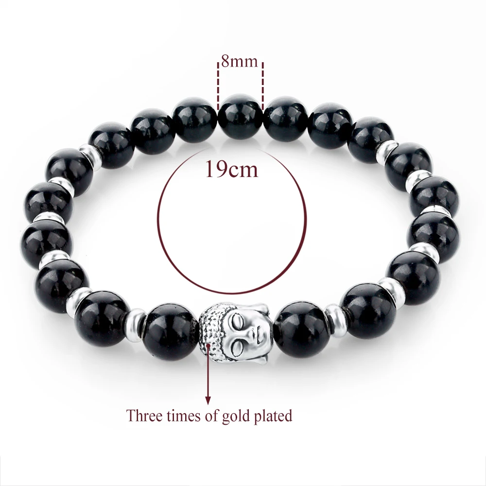 Подвески CHICVIE браслеты с камнями бусинами для женщин и мужчин серебряные