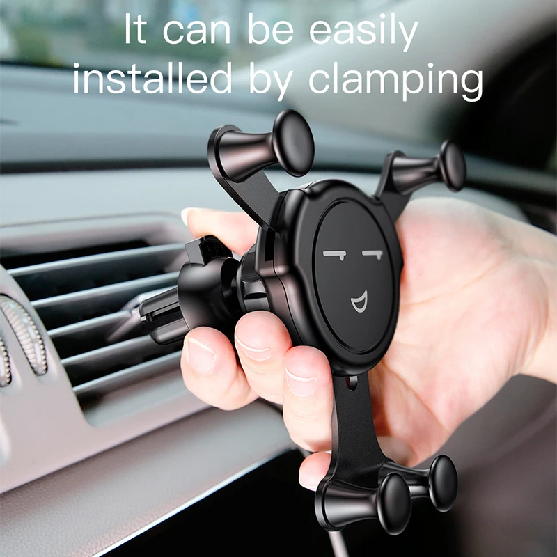Baeus тяжести автомобильный держатель телефона для iPhone X 8 7 Samsung S8 Air Vent Mount