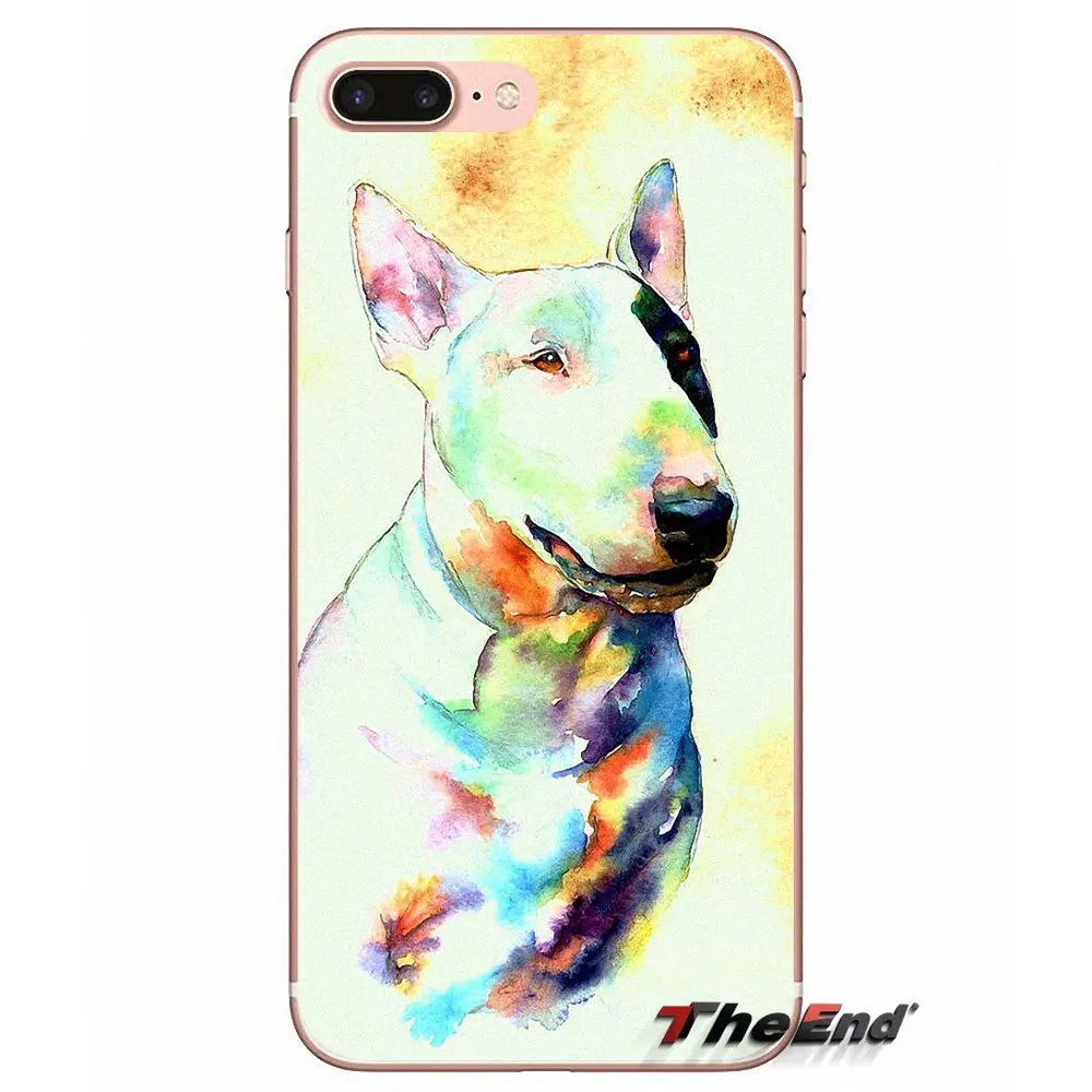 Прозрачный мягкий чехол для huawei P Smart Y6 Ascend P8 P9 P10 Plus Nova P20 Lite Pro Mini 2017 bull terrier dog puppies |