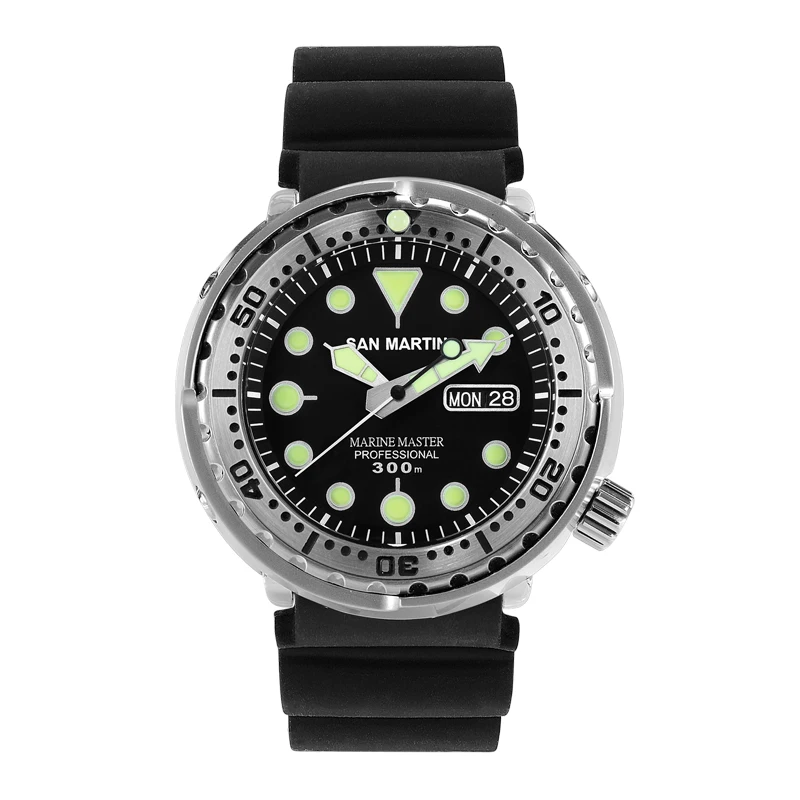 Tuna SBBN015 мужские модные часы, автоматические спортивные часы для дайвинга, наручные часы из нержавеющей стали 300 мводонепроницаемость, керамический или стальной ободок