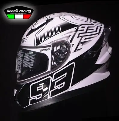 Benelli гоночный мотоциклетный шлем четыре сезона для мужчин и женщин электрический гоночный автомобиль benelli полный шлем тип крышки шлем - Цвет: 1
