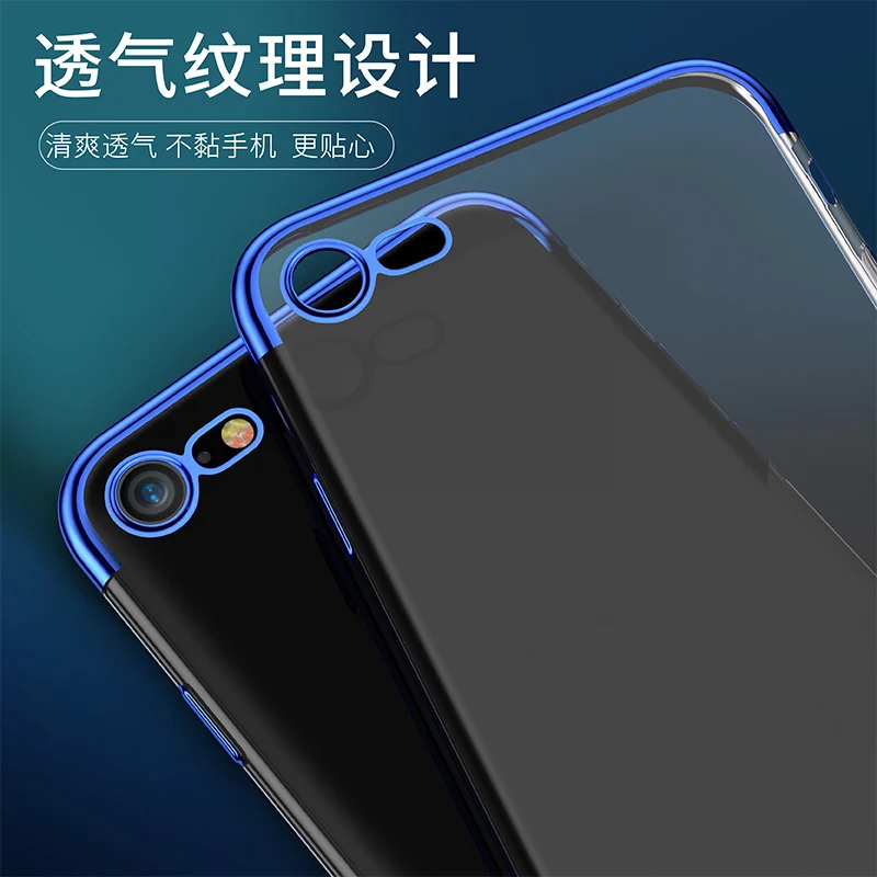 Роскошный прозрачный чехол Чехол для iPhone 6 6s 7 8 X кремний телефона Plus мягкая задняя