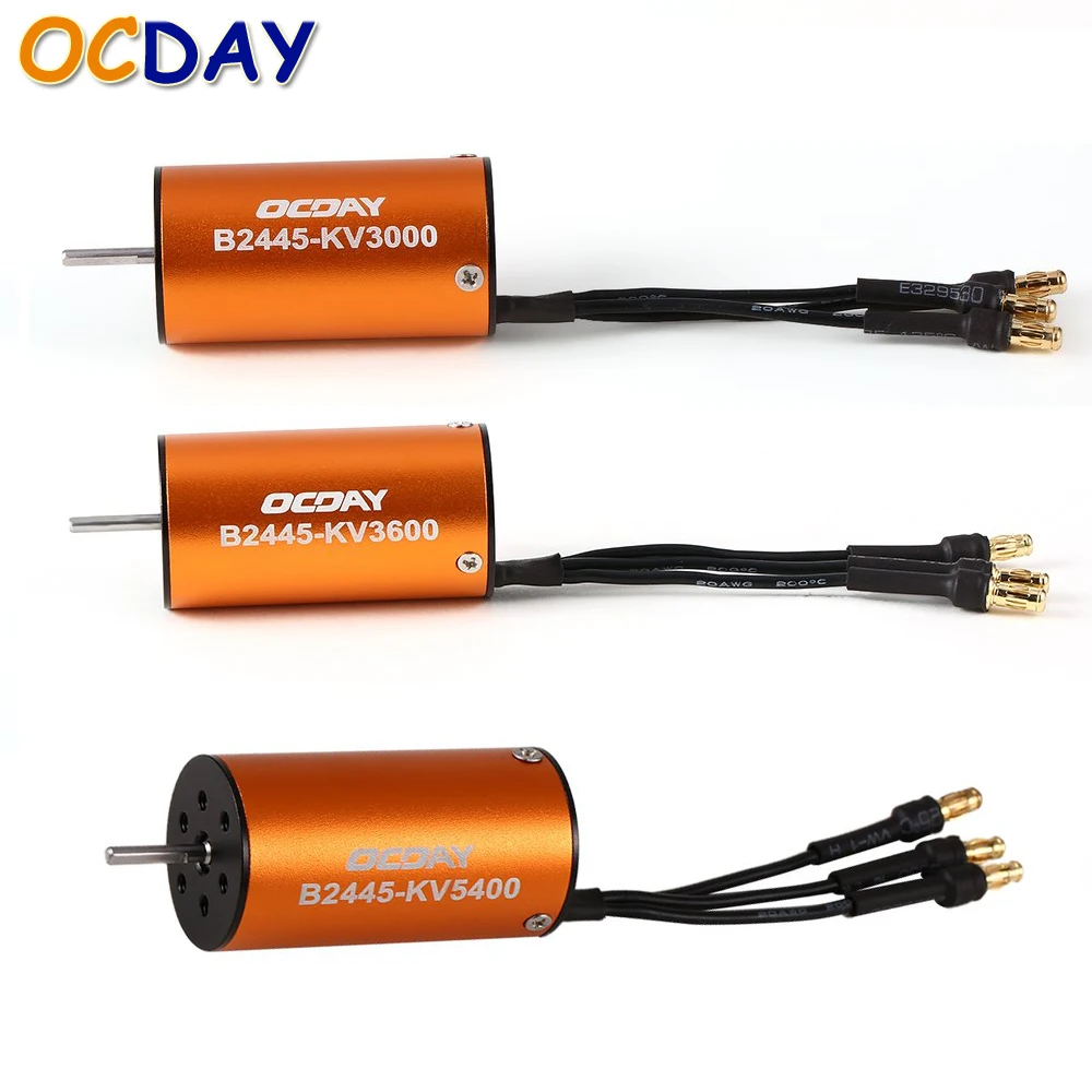 1 шт. ocday 2445 B2445 3000KV 3600KV 5400KV двигателя бессмысленно безщеточный Водонепроницаемый
