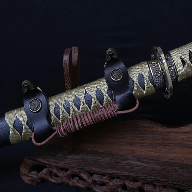 Полностью ручная работа японский Металл Катана самурайский меч сталь Дамасская