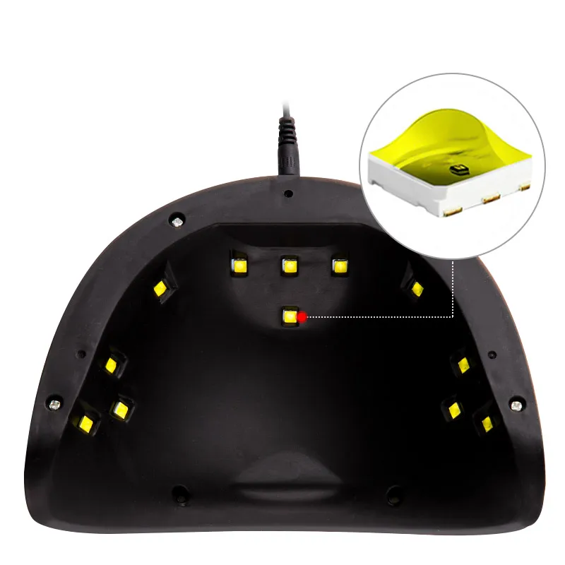 УФ лампа 36 Вт с экраном для сушки ногтей всех типов геля 12 светодиодов