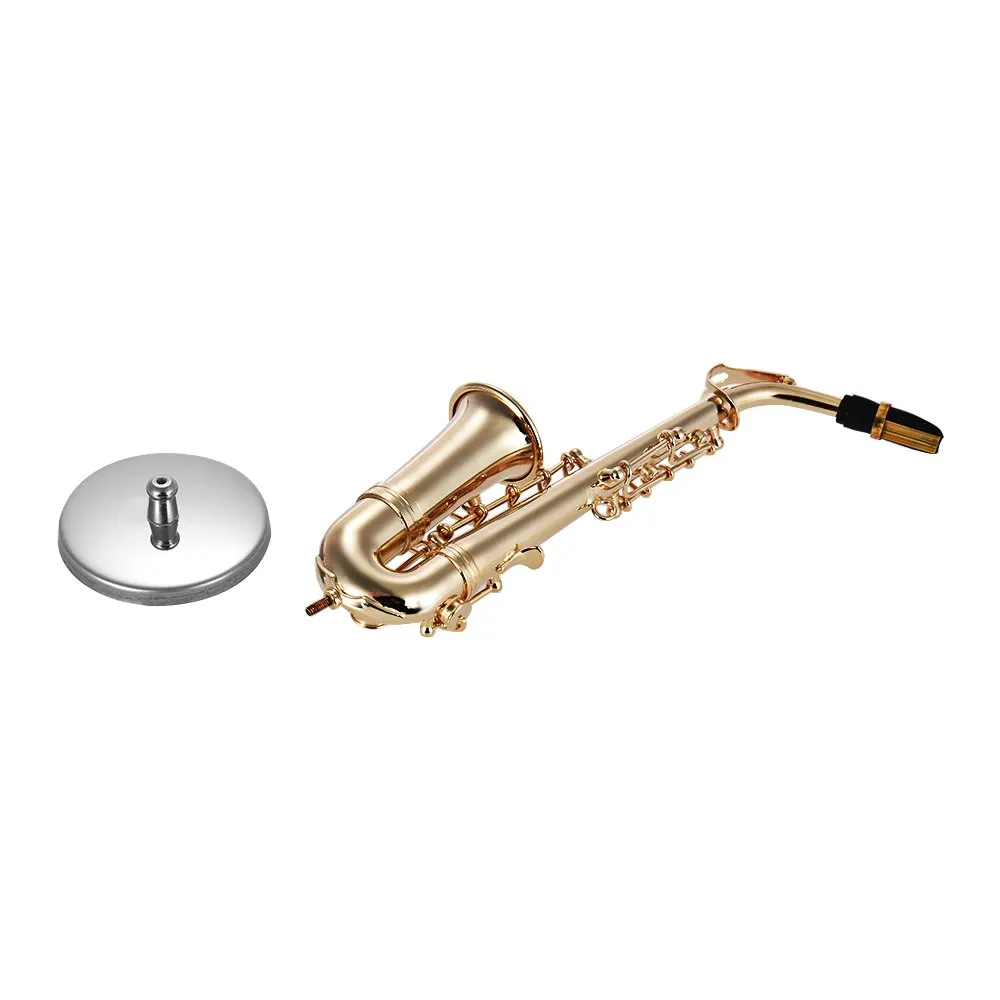 Мини латунный альт саксофон Модель Sax изысканный Настольный музыкальный