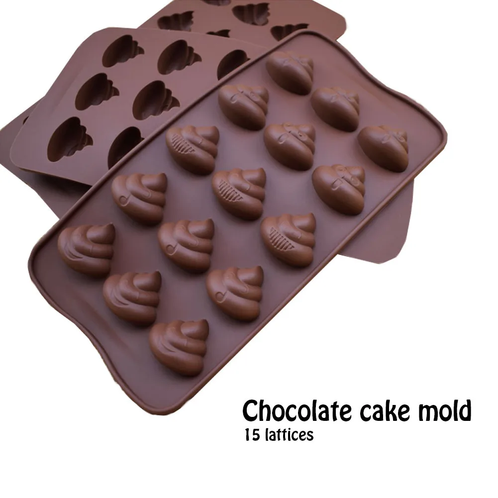 2Pcs Funny Silicone Defecate Bake Mold Cake Fondant Chocolate Cookies Candy DIY Decorating Baking Tools Nonstick Bakeware | Дом и сад