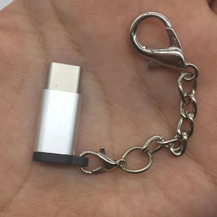 Серебристый Usb type-C для микро зарядки синхронизации адаптер type C микро зарядное устройство адаптер конвертер для huawei P20 30 samsung S8 S9 S10 Plus Pro - Цвет: Серебристый