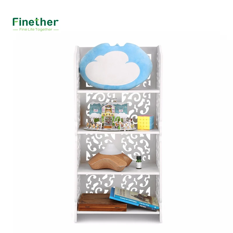 4 уровневая модульная полка для хранения Finether из древесного пластика органайзер