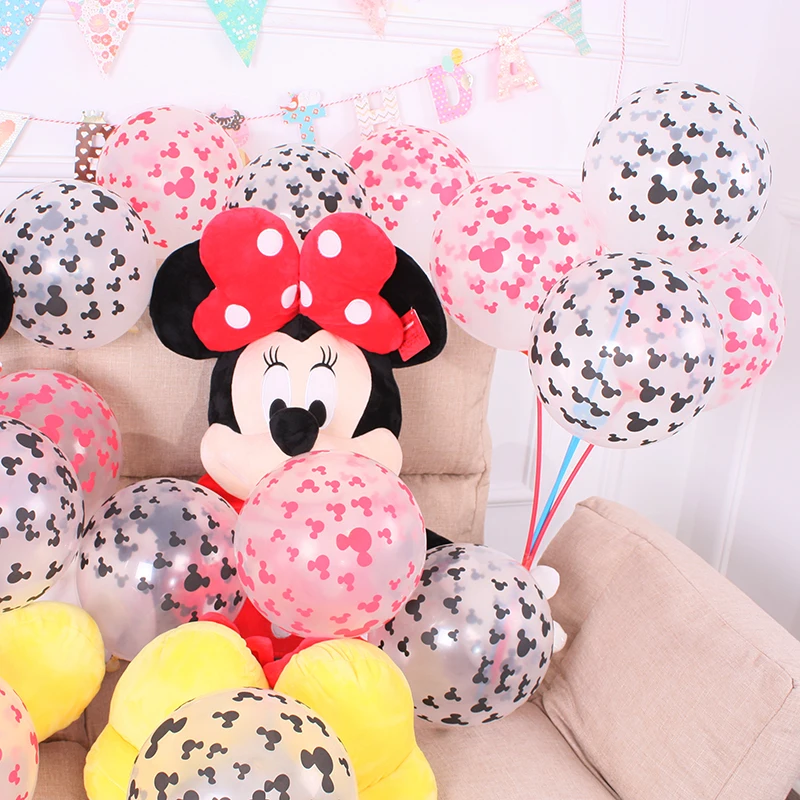 20 шт./лот улыбка Микки голова Минни латексные шары ясный шар День рождения