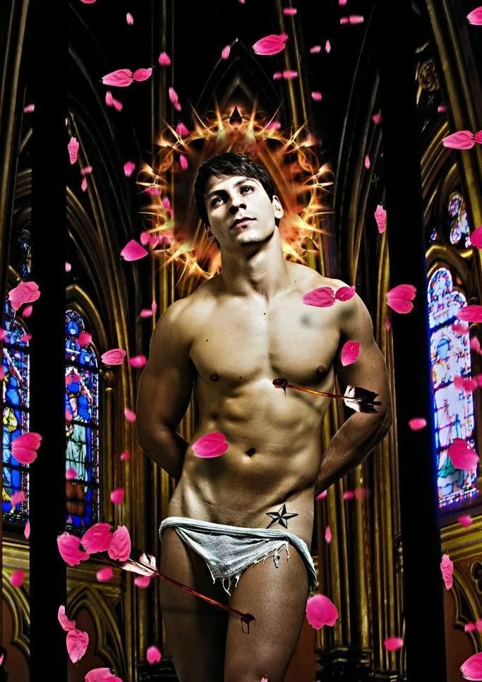 100% ручная роспись gran venta TOP COOL art painting desnudo hombre GAY fuerte pintura arte en lienzo Gast|Рисование и