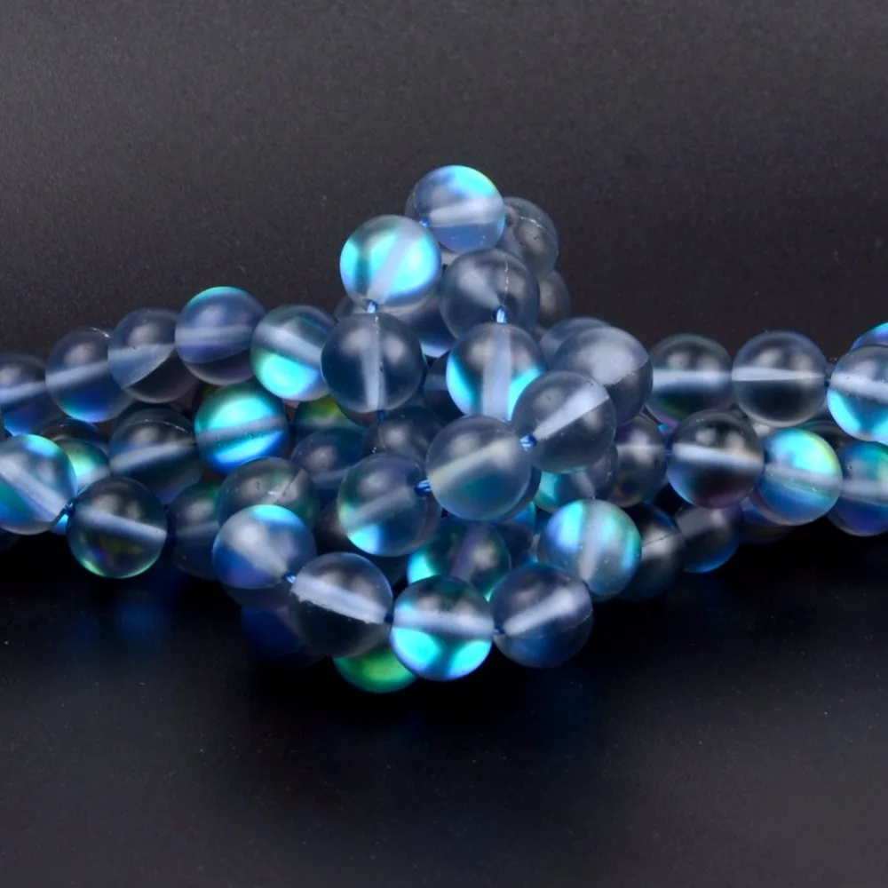 AA тусклой полированной Серый из австрийского кристалла Круглый бусы